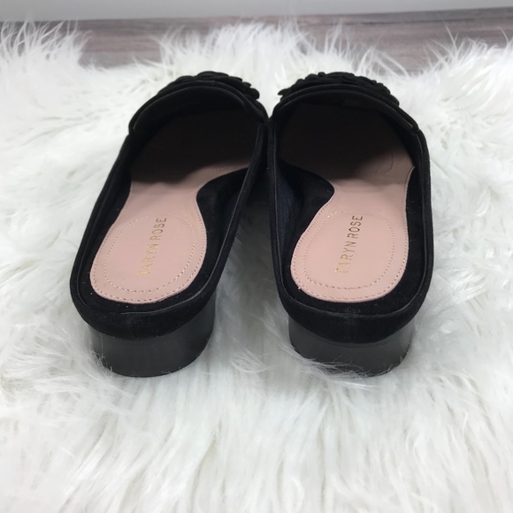 Taryn Rose Blythe Floral Silky Suede Mule Loafer - Picture 5 of 8